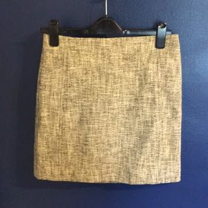 Anne Taylor Loft Taupe Tweed Mini Skirt